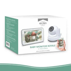 Babyfoon met monitor | Babyfoon met extra camera's*ELRO Baby Monitor Royale Hd Babyfoon Met 12,7 Cm Touchscreen En App - Met Extra Babyfoon (Bc3000-2)