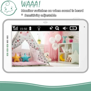 Babyfoon met extra camera's | Babyfoon met monitor*ELRO Baby Monitor Royale Hd Babyfoon Met 12,7 Cm Touchscreen En App - Met Drie Extra Babyfoons (Bc3000-4)
