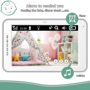 Babyfoon met extra camera's | Babyfoon met monitor*ELRO Baby Monitor Royale Hd Babyfoon Met 12,7 Cm Touchscreen En App - Met Drie Extra Babyfoons (Bc3000-4)