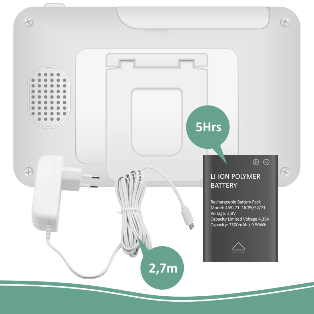 baby_monitor_royale_hd_ba_9-2.webp Babyfoon met extra camera's*ELRO Baby Monitor Royale Hd Babyfoon Met 12,7 Cm Touchscreen En App - Met Twee Extra Babyfoons (Bc3000-3)