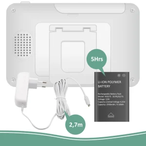 Babyfoon met extra camera's | Babyfoon met monitor*ELRO Baby Monitor Royale Hd Babyfoon Met 12,7 Cm Touchscreen En App - Met Drie Extra Babyfoons (Bc3000-4)