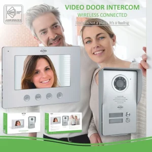 Video deur intercom | Deurintercom met camera*ELRO Bedraad Color Night Vision Deur Intercom Systeem Met Video (Dv477W)