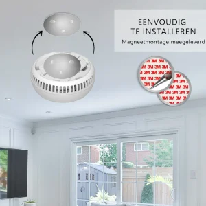 Koolmonoxidemelders | Rookmelders*ELRO Brandpreventieset - 2X Rookmelder Met 5 Jaar Batterij En Magneetmontage - Co Melder Met 10 Jaar Sensor - Blusdeken Hardcover 1,2M X 1,2M (Ff0404)