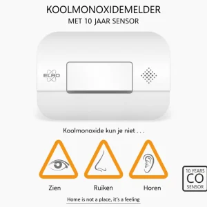 Koolmonoxidemelders | Rookmelders*ELRO Brandpreventieset – 2X Rookmelders Met 5 Jaar Batterij En Magneet Montage + Koolmonoxidemelder Met 10 Jaar Sensor (Ff1840)