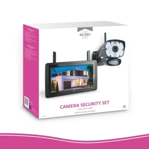 Draadloze camera's*ELRO Color Night Vision Beveiligingscamera Set Met 9
