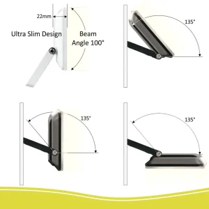 Floodlight | Buitenlamp led*ELRO Design Led Buitenlamp 20 Watt - Zwart (Lf5020)
