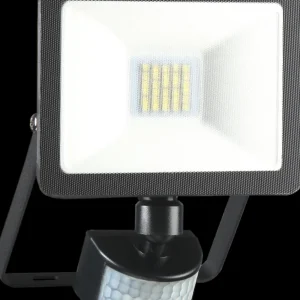 Floodlight*ELRO Design Led Buitenlamp Met Bewegingssensor - 10W – 800Lm – Ip54 Waterdicht - Zwart (Lf60-10-P-B)