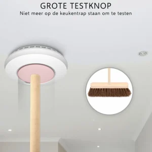 Slimme melders | Koppelbare rookmelders*ELRO Draadloos Koppelbare Rookmelders - Met Hittesensor - Voldoet Aan Europese Norm En14604 - 2 Pack (Fz5002R)