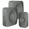 Deurbel*ELRO Draadloze Deurbel Set – Met 2X Ontvanger Op Batterij - Zwart (Db3000-P1C2B)