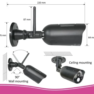 Draadloze camera's*ELRO Draadloze Hd Beveiligingscamera Set Met 7