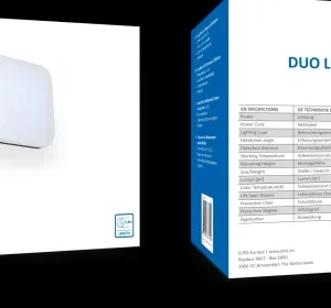 Floodlight*ELRO Duo Led Buitenlamp Met Bewegingssensor – 2X 10W – 1200Lm – Ip54 Waterdicht - Zwart (Lf70-20-P)