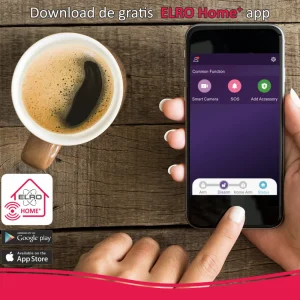 Alarmsysteem zonder meldkamer | Alarmsysteem Home+*ELRO As90S Home+ Slim Draadloos Alarmsysteem – Met Extra Camera En Binnensirene