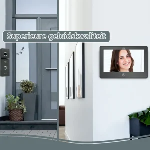 Video deur intercom | Deurintercom met camera*ELRO Pro Pv40 Full Hd Video Deur Intercom Systeem Met Extra Monitor (Pv40)