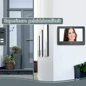 Video deur intercom | Deurintercom met camera*ELRO Pro Pv40 Full Hd Video Deur Intercom Systeem - 2 Appartementen (Pv40)