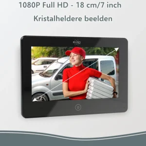 Video deur intercom | Deurintercom met camera*ELRO Pro Pv40 Full Hd Video Deur Intercom Systeem Met Extra Monitor (Pv40)