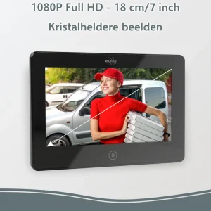 Video deur intercom | Deurintercom met camera*ELRO Pro Pv40 Full Hd Video Deur Intercom Systeem - 2 Appartementen (Pv40)
