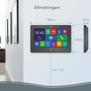 Video deur intercom | Deurintercom met camera*ELRO Pro Pv40 Full Hd Video Deur Intercom Systeem Met Extra Monitor (Pv40)