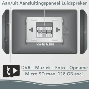 Video deur intercom | Deurintercom met camera*ELRO Pro Pv40 Full Hd Video Deur Intercom Systeem - 2 Appartementen (Pv40)