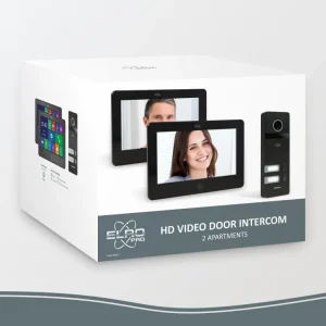 Video deur intercom | Deurintercom met camera*ELRO Pro Pv40 Full Hd Video Deur Intercom Systeem - 2 Appartementen (Pv40)