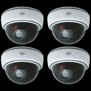 Dummy camera met led*ELRO Indoor Dummy Dome Camera Met Flash Light - 4 Pack (Cdd15F)