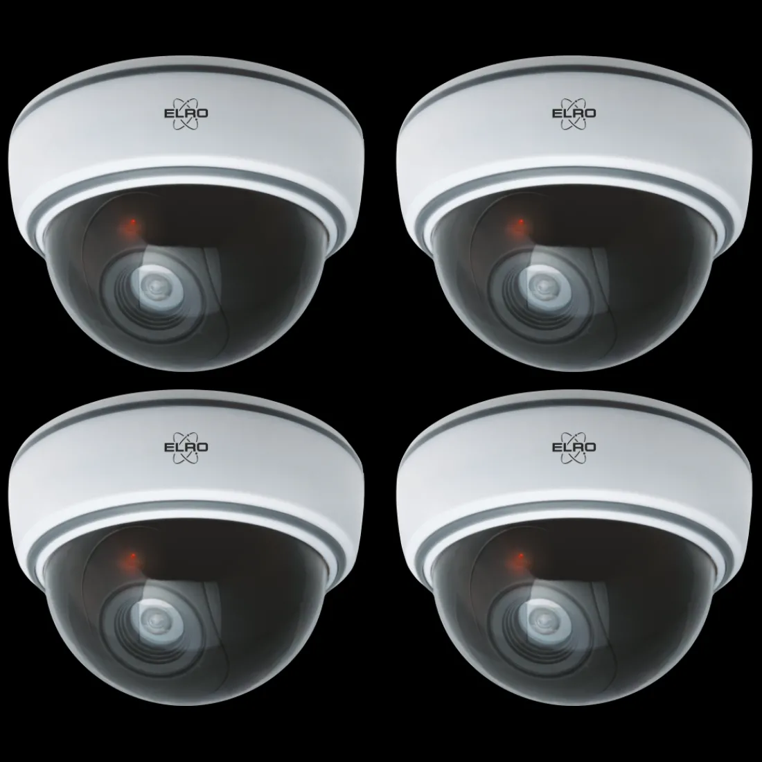 indoor_dummy_dome_camera__0.webp Dummy camera met led*ELRO Indoor Dummy Dome Camera Met Flash Light - 4 Pack (Cdd15F)