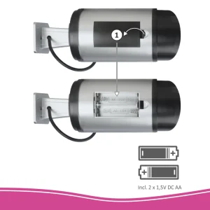 Dummy camera met led | Dummy camera's*ELRO Outdoor Dummy Camera Met Leds – 2 Pack (Cdb25S-2)