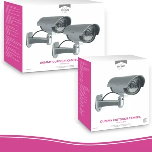 Dummy camera met led | Dummy camera's*ELRO Outdoor Dummy Camera Met Leds – 2 Pack (Cdb25S-2)