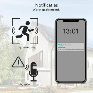 IP Camera*ELRO Outdoor Wifi Ip Beveiligingscamera Met Bewegingsmelder En Nachtzicht – Full Hd 1080P Bewakingscamera – Ip66 Waterdicht (Co7000)
