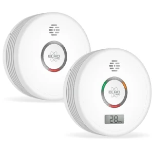 Koolmonoxidemelders | Rookmelders*ELRO Pro Brandpreventieset - Rookmelder & Koolmonoxidemelder Met 10 Jaar Batterij - Voldoet Aan Europese Norm En14604 En En50291 (Ff4910)
