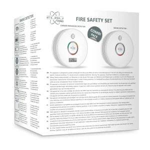 Koolmonoxidemelders | Rookmelders*ELRO Pro Brandpreventieset - Rookmelder & Koolmonoxidemelder Met 10 Jaar Batterij - Voldoet Aan Europese Norm En14604 En En50291 (Ff4910)