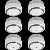 Rookmelders*ELRO Rookmelder Compact Design 10 Jaar Batterij - Voldoet Aan En 14604 - 6 Stuks (Fs8010)
