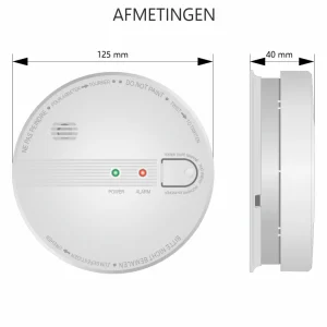 Koppelbare rookmelders | Rookmelders*ELRO Rookmelder 230V - 5 Jaar Back-Up Batterij - 6 Pack (Fs1105P)