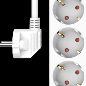 Elektra*ELRO Stekkerdoos 7-Voudig Met 1,5M Snoer En Schakelaar – 5X Stopcontact + Usb + Usb-C – Kinderbeveiliging – Randaarde Stekker – Max. 3680W – Tuv Getest (Es305)