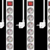 Elektra*ELRO Stekkerdoos 6-Voudig Met Schakelaar En 1,5M Snoer – Kinderbeveiliging – Randaarde Stekker – Max. 3680W – Tuv Getest | 3-Pack (Es106S)