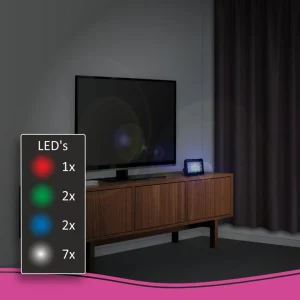 Dummy alarm*ELRO Tv Simulator Anti Inbraak En Diefstal Met Led Verlichting (Adtv4)