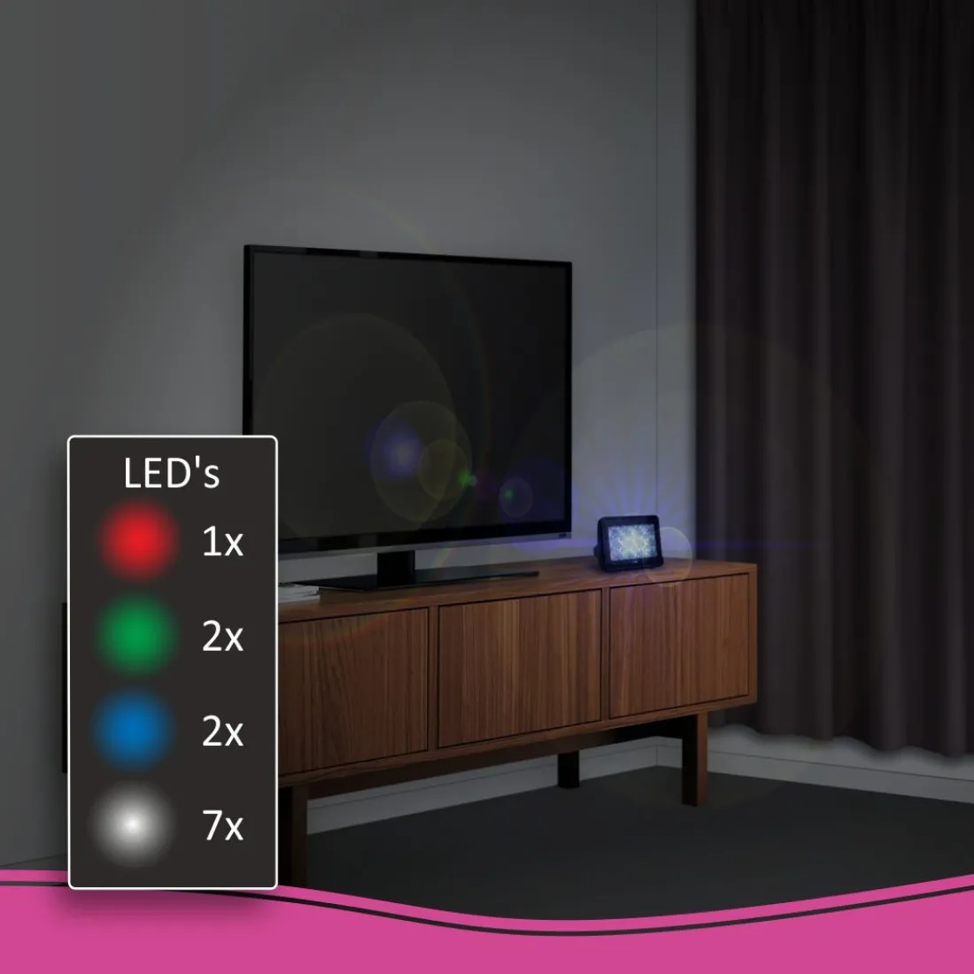 tv_simulator_anti_inbraak_2.webp Dummy alarm*ELRO Tv Simulator Anti Inbraak En Diefstal Met Led Verlichting (Adtv4)