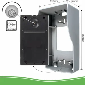 Video deur intercom | Deurintercom met camera*ELRO Video Deur Intercom - 4 Appartementen - Met 4 X 7 Inch Kleurenscherm (Dv477W4)