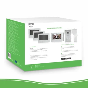 Video deur intercom*ELRO Wifi Ip Video Deur Intercom – 4 Appartementen (Dv477Ip4)
