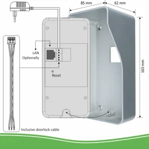 Video deur intercom | Deurintercom met camera*ELRO Wifi Ip Video Deurbel – Met 2X Draadloze Deurgong (Dvc040Ip2)