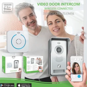 Video deur intercom | Deurintercom met camera*ELRO Wifi Ip Video Deurbel Met Applicatie En Draadloze Deurbel (Dvc040Ip)
